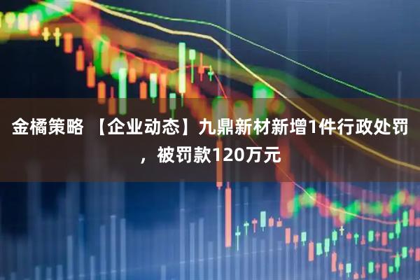 金橘策略 【企业动态】九鼎新材新增1件行政处罚，被罚款120万元